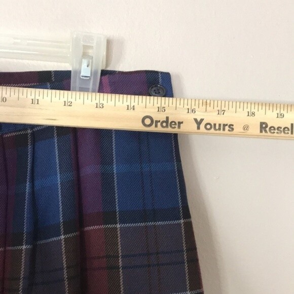 Vintage Eddie Bauer 100% wool pleated skirt size 14 - Picture 5 of 11